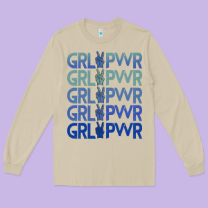 Girl Power Peace Long Sleeve Tee Designed By Bettercallsaul