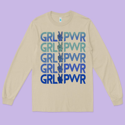 Girl Power Peace Long Sleeve Tee Designed By Bettercallsaul