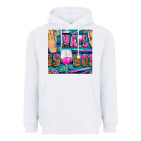 White nail boss money hand and wine with gemstone leopard and zebra seamless Heavyweight Hoodie - BundleAndBundleShop