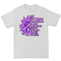 Dove Grey purple pancreatic cancer sunflower and cancer ribb Premium Tee - MaliasSmallBusiness