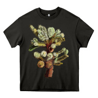Asphalt cholla tree cactus Heavy Core Tee - LillyAllenDesigns