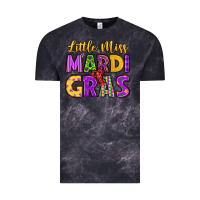 Cloud Black little miss mardi gras Vintage Tee - LillyAllenDesigns