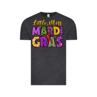 Vintage Black little miss mardi gras Vintage Tee - LillyAllenDesigns