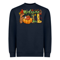 Navy Welcome Fall Heavyweight Sweatshirt - NancyCooperArtShop