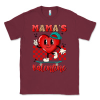 Burgundy skater heart valentines day art Classic Tee - LillyAllenDesigns