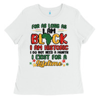 White black history month malia Ladies Tee - MaliasSmallBusiness