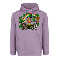 Lavender lucky mom St. Patricks Day Heavyweight Hoodie - FaDigitalArtStudio
