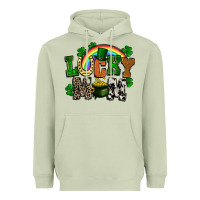 Matcha lucky mom St. Patricks Day Heavyweight Hoodie - FaDigitalArtStudio