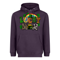 Plum lucky mom St. Patricks Day Heavyweight Hoodie - FaDigitalArtStudio