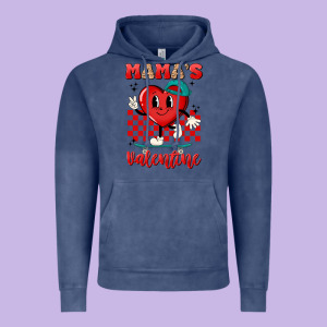 Skater Heart Valentines Day Art Vintage Hoodie Designed By Lillyallendesigns