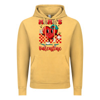 Vintage Mustard skater heart valentines day art Vintage Hoodie - LillyAllenDesigns