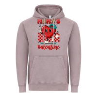 Vintage Zinc skater heart valentines day art Vintage Hoodie - LillyAllenDesigns