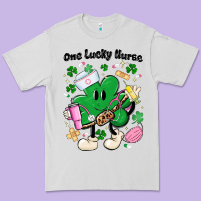 One Lucky Nurse Belt Bag Premium Tee Designed By Maliassmallbusiness