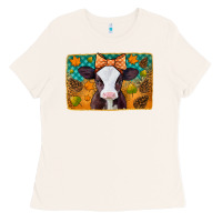 Bone autumn baby cow Ladies Tee - Jasminsmagicworld