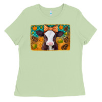 Matcha autumn baby cow Ladies Tee - Jasminsmagicworld