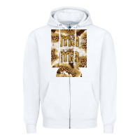 White Mama with leopard and cowhide regular can cooler Zipper Hoodie - HowdyJamesFarm