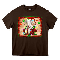 Chocolate Brown christmas lamb Heavy Core Tee - Jasminsmagicworld