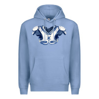 Colony Blue practice jersey fa element 1 Premium Hoodie - FaDigitalArtStudio