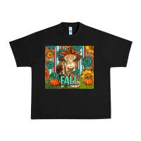 Black Western Fall Cow Urban Heavy Tee - LillyAllenDesigns