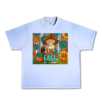 Grape Ice Western Fall Cow Urban Heavy Tee - LillyAllenDesigns