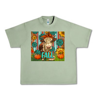 Oil Green Western Fall Cow Urban Heavy Tee - LillyAllenDesigns