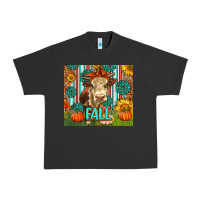 Pigment Black Western Fall Cow Urban Heavy Tee - LillyAllenDesigns