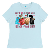 Baby Blue can't talk right now doing mimi shit Ladies Tee - MaliasSmallBusiness