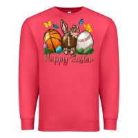 Cardinal Happy Easter Sports With Butterfly Premium Sweatshirt - BundleAndBundleShop