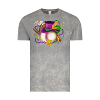 Cloud Rock mardi gras baseball Vintage Tee - LillyAllenDesigns