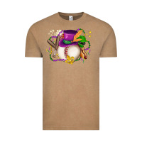 Vintage Coffee mardi gras baseball Vintage Tee - LillyAllenDesigns