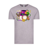 Vintage Zinc mardi gras baseball Vintage Tee - LillyAllenDesigns