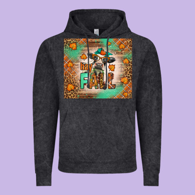 Western Hay Fall Cow Vintage Hoodie Designed By Lillyallendesigns