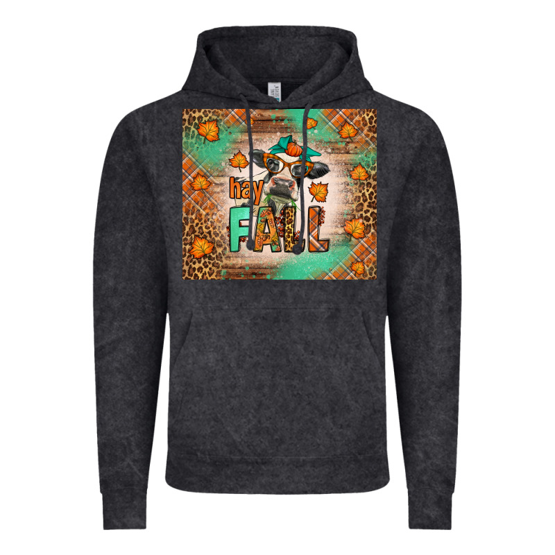 Western Hay Fall Cow Vintage Hoodie by LillyAllenDesigns | Teevron