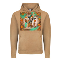 Vintage Camel Western Hay Fall Cow Vintage Hoodie - LillyAllenDesigns