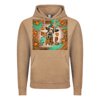 Vintage Coffee Western Hay Fall Cow Vintage Hoodie - LillyAllenDesigns