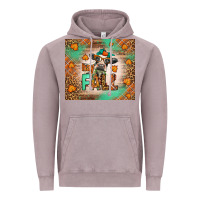 Vintage Zinc Western Hay Fall Cow Vintage Hoodie - LillyAllenDesigns