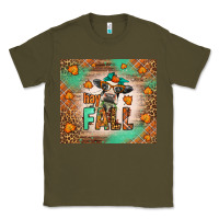 Army Green Western Hay Fall Cow Classic Tee - LillyAllenDesigns