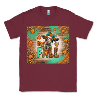 Burgundy Western Hay Fall Cow Classic Tee - LillyAllenDesigns