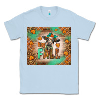 Dusty Blue Western Hay Fall Cow Classic Tee - LillyAllenDesigns