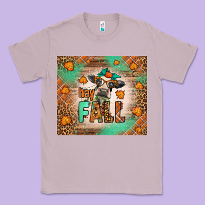 Western Hay Fall Cow Classic Tee Designed By Lillyallendesigns