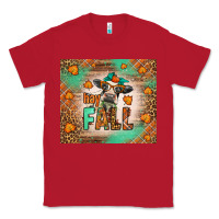 Red Western Hay Fall Cow Classic Tee - LillyAllenDesigns