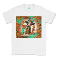 White Western Hay Fall Cow Classic Tee - LillyAllenDesigns
