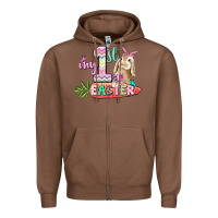 Chestnut My first Easter Day Zipper Hoodie - CowGirlArtShop