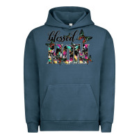 Pigment Midnight Navy blessed mom Urban Hoodie - SublimationCraftShop