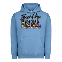Pigment Pebble Blue blessed mom Urban Hoodie - SublimationCraftShop