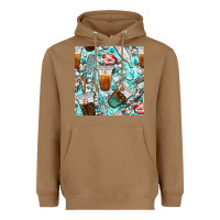 Toasted Coconut dentist coffee cups toothpaste and teeth with cowhide seamless pattern Heavyweight Hoodie - BundleAndBundleShop