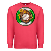Cardinal baseball with sunflower round earrings Premium Sweatshirt - BundleAndBundleShop