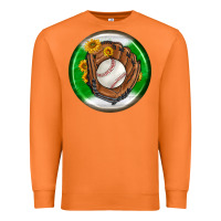 Carrot baseball with sunflower round earrings Premium Sweatshirt - BundleAndBundleShop