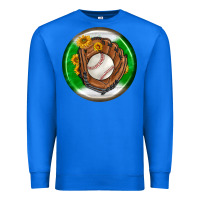 True Royal baseball with sunflower round earrings Premium Sweatshirt - BundleAndBundleShop