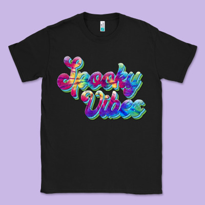 Spooky Vibes Classic Tee Designed By Jahusdesignshop